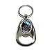 GRAPHICS & MORE Welder Welding Hot Metal Worker - Soldering - Chrome Plated Metal Spinning Oval Design Bottle Opener Keychain Key Ring