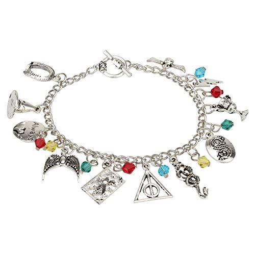 Yellow Chimes Bracelet for Women and Girls Fashion Silver Charm Bracelets for Women and Girls Hollywood Merchandise Oxidized Silver Charms Bracelet