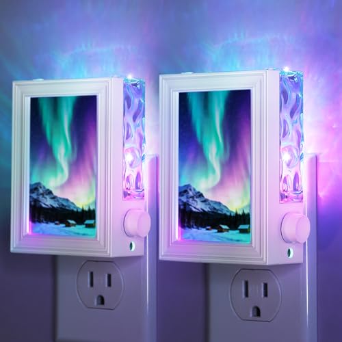 JandCase 10-Color Dimmable Plug-In Photo Frame Night Light