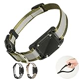 Tolopu Ultimate Reflective Adjustable Dog Tracker Collar with AirTag Waterproof Holder Case (Small,