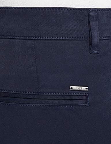 BOSS Mens Schino-Slim D Slim-fit Chinos in Brushed Stretch Cotton Blue