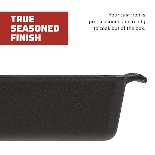 Camp Chef CIBP9 Home Seasoned Cast Iron Bread Pan thumb #3