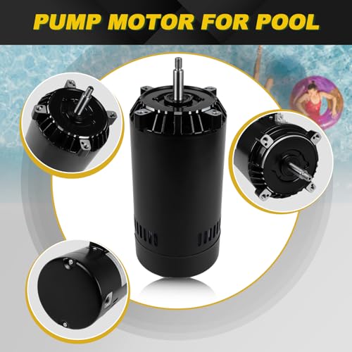 UST1202 2 HP Swimming Pool Pump Motor and Seal Kit Compatible with Hayward Super, Super II, Max Flow, Northstar & Jacuzzi Magnum Pump, ST1202 2.0 HP Single Speed Round Flange Pool Motor, 115/230 V - Thumbnail 6