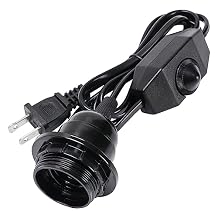 Heater Lamp Base,Heat Lamp Holder 4.75ft Hanging Lantern Pendant Light Lamp Cord Cable E26/E27 Socket Single Lamp Base