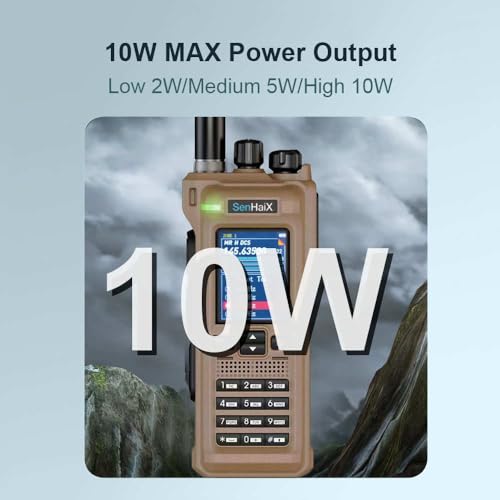 SenHaix High Power 10 Watts Output UHF VHF Full Band GT-12 Analog Two Way Radios with Type c Charger Support APP porgram on Cellphone - Thumbnail 5