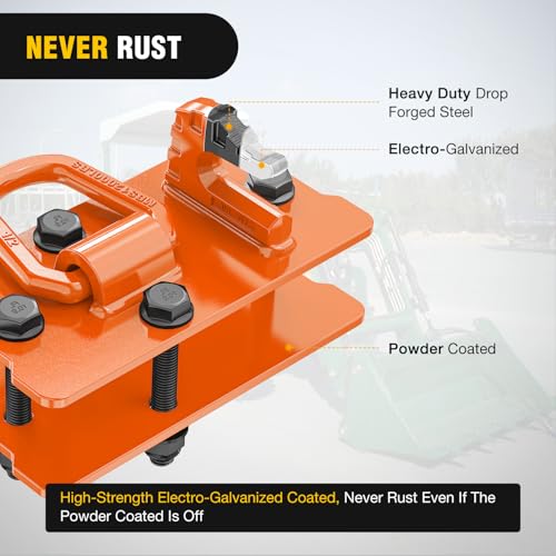 Image of Nilight Tractor Bucket Grab Hook with Tie-Down Ring & Back Plate