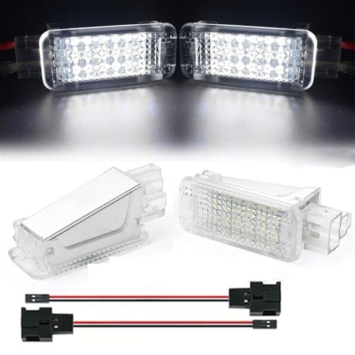 HMYHBD 2Pcs Footwell Light Luggage Compartment Glove Box Lamps, for, A4 B5 B6 B7 B8 A3 A6 C6 C7 A5 R8 TT Q5 Q3 Q7 A1 A8 S3 RS6 car Interior footwell Lights(Charm Blue 2)