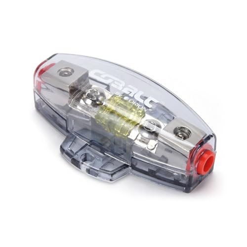 Orion Cobalt FHMF100 4/8 Gauge in-Line Mini ANL Fuse Holder W/ 100 Amp for Car Audio Amplifier | Auto Parts, Automotive, Marine, Industrial, Compressor (100A Fuse Included)