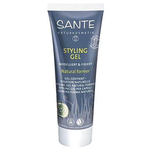 SANTE Naturkosmetik Styling Gel Natural former, Modelliert & fixiert, Festigt das Haar & gibt Halt, Feuchtigkeitsspendend, Vegan, 50ml