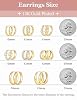 8 Pairs Gold Hoop Earrings Set for Women, 14K Gold Plated CZ Cartilage Earring for Multiple Piercing, Lightweight Hypoallergenic Small Hoop Stackable Jewelry Gift #5