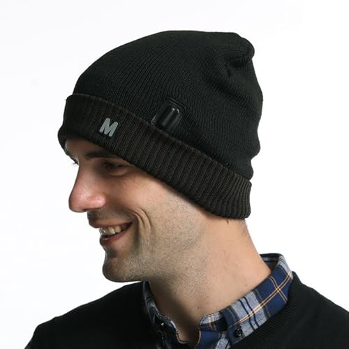 Bonnet tricoté léger et chauffant USB pour la randonnée