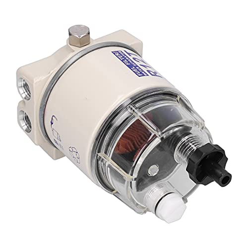 Kraftstofffilter Wasserabscheider, Spin-On-Kraftstoff-Wasserabscheider für Schiffe 30 GPH Durchflussrate mit Selbstentlüftendem Ablauf R12T Austausch