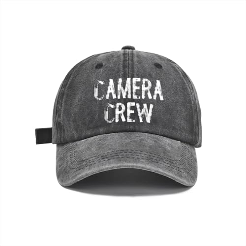 Filmmaker Camera Crew Baseball Cap Adjustable Golf Dad Hat for Men Women Sun Hat Black