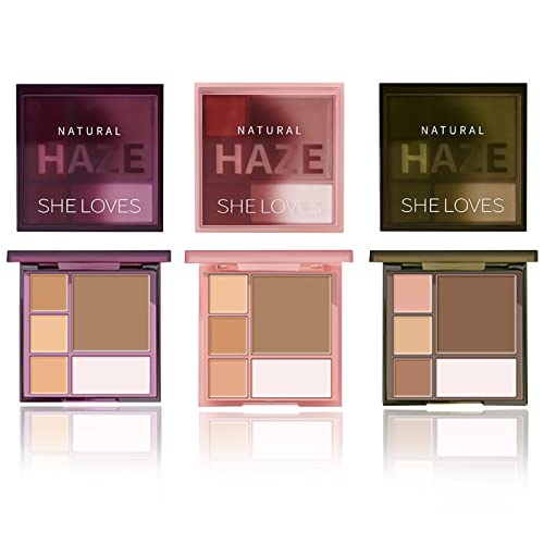 Joyeee Kit pour Contouring Maquillage, Palettes de Maquillage, Palette Contouring Maquillage, Créer un Contour du Visage Parfait en Trois Dimensions