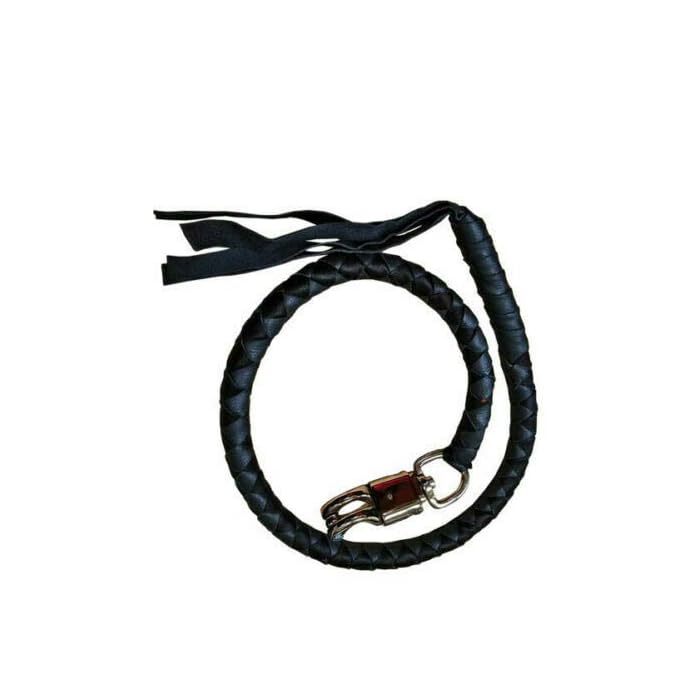 Buy 42" Long 1/2” Diameter All Black Naked Soft Genuine Leather