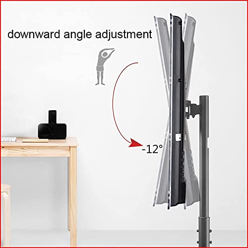 Soporte móvil para TV con ruedas ajustable hasta 35kg miniatura 5