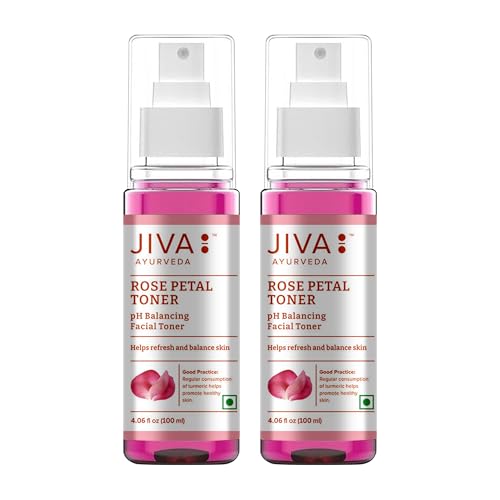 Image of Jiva Rose Petal Toner 100ml | Natural Toner to Hydrate, Cleanse and Tone Your Skin | Made of Natural Ingredients Like Rose Petals, Sandal, & Soap Nut, Suitable For All Skin Types (Pack Of 2)
