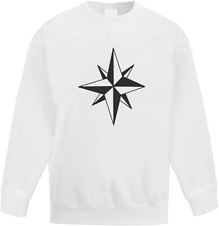 Azeeda 'Compass Rose' Kid's Sweatshirt/Jumper (14-15 Years) (KW00041652)