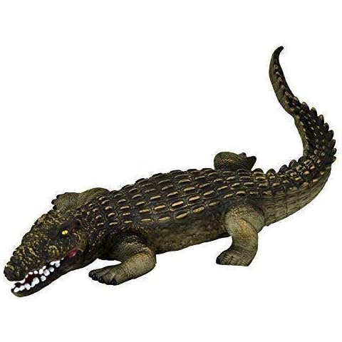 Large Crocodile Toy Soft Stuffed Rubber Alligator Toy Realistic Details Gift for Boys Girls Toddlers Kids 22" (55 cm) Cover