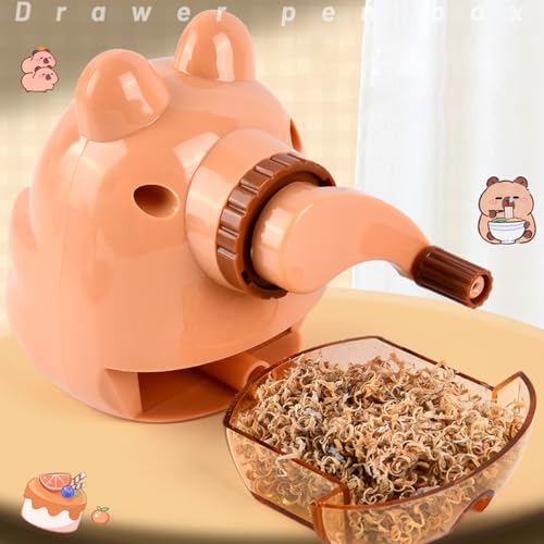 Taille-crayon automatique marron clair pour étudiant et bureau