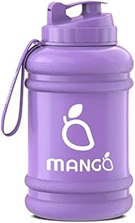 MANGO 2.2 Litre Water Bottle With Straw and Time markings - BPA Free Xl Jug - Extra Large Durable Sports Bottles With Flip Cap - Ideal For Gym and Bodybuilding - Large Sports Reusable Water Bottle