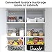 2 PCS Snack Bin Organizer for Pantry, Snack Basket Organizer for Countertop with Wooden Handles Thickened Felt Snack Storage Containers for Storing Chips Pretzels Cookies Popcorn and More