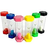 【El mejor regalo】 El reloj de arena se puede utilizar para cepillarse los dientes, cocinar, tomar clases y programar el ejercicio. También se puede utilizar como herramienta de sincronización y decoración para el hogar o la oficina. Es un gran regalo para familiares y amigos.