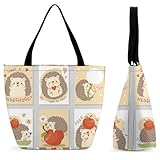 Le sac fourre-tout a une grande capacité pour contenir une tablette de 10 pouces, des livres, des magazines, des produits de beauté et plus encore. Les petites poches intérieures permettent de ranger un téléphone portable, des lunettes de soleil, des clés et de la monnaie.