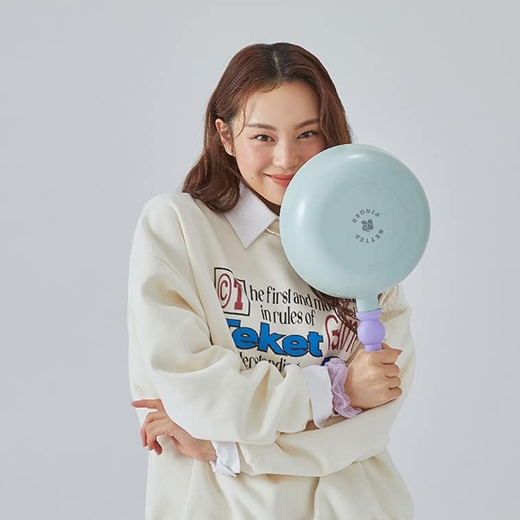 Miniatura 2 de Neoflam Better Finger Kitchen - Sartén antiadherente para wok de 9 pulgadas con asa, sartén antiadherente con revestimiento de cerámica, utensilios