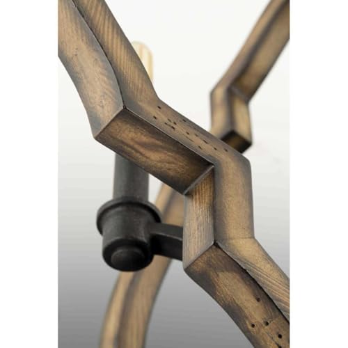 Spicewood Collection 6-Light Farmhouse Chandelier Light Gilded Iron - Thumbnail 4