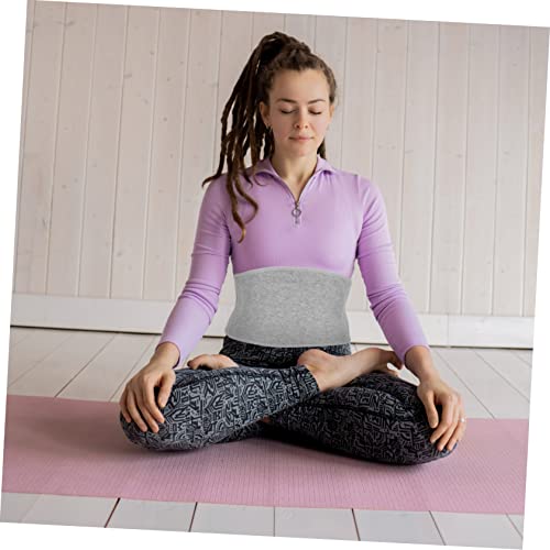 Faja lumbar elástica transpirable unisex color gris claro miniatura 4