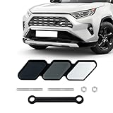 povtii Tri-Color Grille Decor Badge, Personalized Creative Grille Insert Trims, Front...