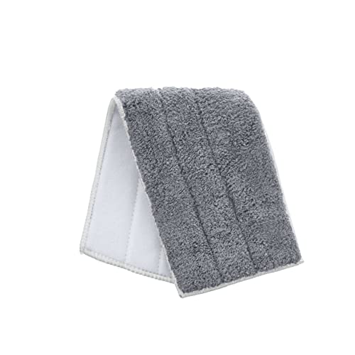 Image of Superio Microfiber Dusting Pads, Refill for Miracle Mop Pad, Microfiber Mop Replacement Head with Velcro, 16 Inch Mop Refill for Flat, Spray Mop Set - Grey