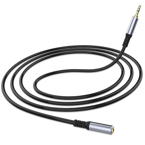 Cable auxiliar de extensión 3.5mm macho a hembra 2m miniatura 1