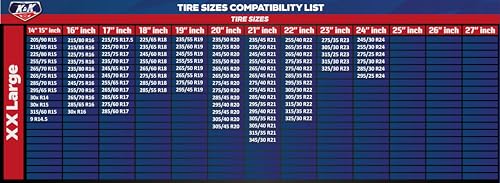 image for KNK Boutique K&K Automotive Snow Socks for Tires - Pro Series for Ulti