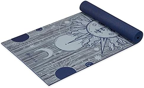 Gaiam Yoga Mat - Premium 6mm Print Reversible Extra Thick Non Sli...
