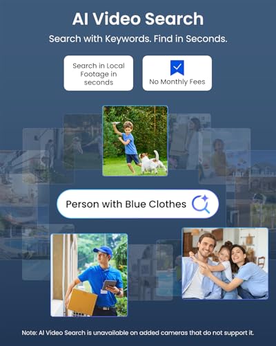 Image of REOLINK New Version 12MP Smart Security System with AI Video Search, Person /Vehicle /Animal Detection Color & Infrared Night Vision, Two-Way Talk, 24 /7 Recording, Perimeter Protection, RLK8-1200D4-A