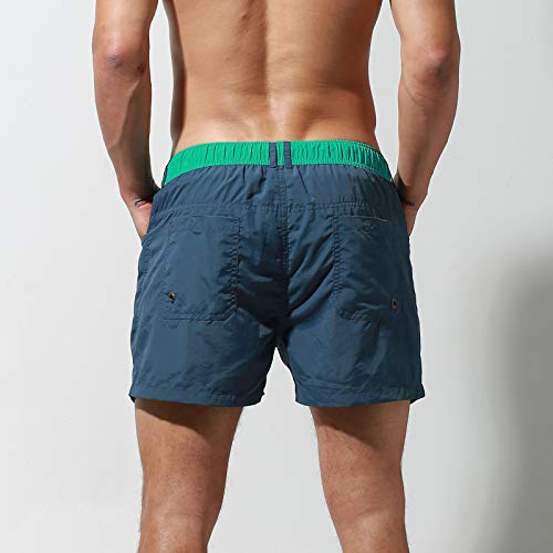 Men's Holiday Board Shorts Quick-Dry Loose Trunks Swimwear with Mesh Lining4