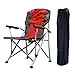 Folding Camping-Stuhl Folding Breathable Ineinander greifen Aluminium Camping Fischen Gartenstuhl Unterstützt 210kg Stuhl Portable Director Für Outdoor Angeln Wandern Strand Picknick ( Color : Red )