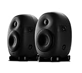 Swans Speakers - X4 - Professional Active Studio Monitors - Designed for Audio Engineers & Music Producers - 55hz to 20KHz Flat Response - Ovoid Shaped Cabinet Minimizes Distortions - XLR Input