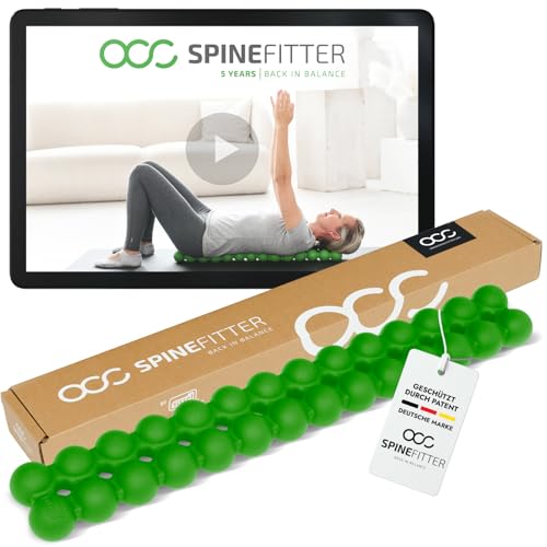 SPINEFITTER by SISSEL® Grün | Massagegerät für Rücken & Balance | Rückentrainer löst Verspannungen & Blockaden | Ideal zu Pilates und Yoga | Zur Entspannung der Wirbelsäule | Für Zuhause & Praxis
