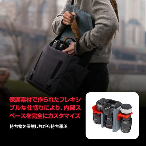 [マンフロット] メッセンジャーバッグ Manhattanコレクション 8.3L スピーディー10 12インチPC収納可 三脚取り付け可 レインカバー付属 撥水素材 MB MN-M-SD-10