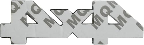 Miniatura 2 de 2 piezas de emblema 3D de 4 x 4 calcomanías de metal para puerta trasera, guardabarros laterales de coche, emblema para maletero trasero universal
