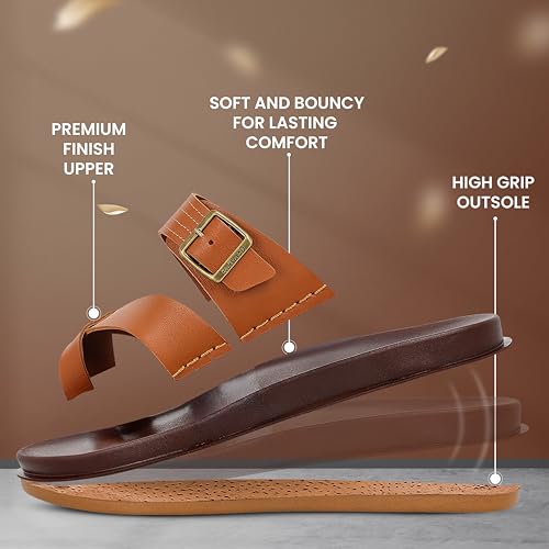 Image of WALKAROO Comfort Sandal For Men's|CloudStep Dual-Density PU Sole - Ultimate Comfort|Stylish Casual Wear|WE1353