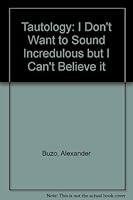 Tautology 0140700935 Book Cover