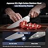 16-PCS-Knife-Set-with-Block-Japanese-Kitchen-Knife-Set-with-5-Layers-High-Carbon-9Cr18Mov-Stainless-Steel-Ultra-Sharp-Professional-Chef-Cooking-Knives-with-Ergonomic-Handle-Dishwasher-Safe 16 PCS Knife Set with Block, Japanese Kitchen Knife Set with 5 Layers High Carbon 9Cr18Mov Stainless Steel, Ultra-Sharp Professional Chef Cooking Knives with Ergonomic Handle, Dishwasher Safe