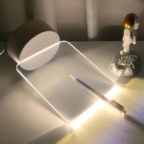 Luminária de Mesa LED USB com Tela para Escrever e Caneta - Decoração Criativa para Todos os Ambient