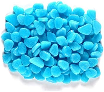 【400 Pcs】 Glow in The Dark Rocks,Glowing Stones Garden Glow in The Dark Pebbles Outdoor Decorative Stones Small Patio Decor Garden Decorations