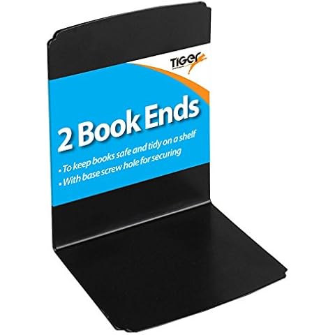 Set of 2 Book Ends - Book Shelf L Book Holder Cover