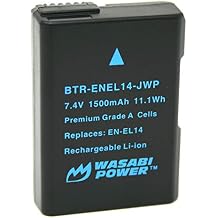 Wasabi Power Battery for Nikon EN-EL14, EN-EL14a and Nikon Coolpix P7000, P7100, P7700, P7800, D3100, D3200, D3300, D5100, D5200, D5300, Df